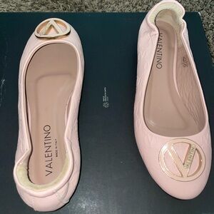 Valentino pink blush flats size 9